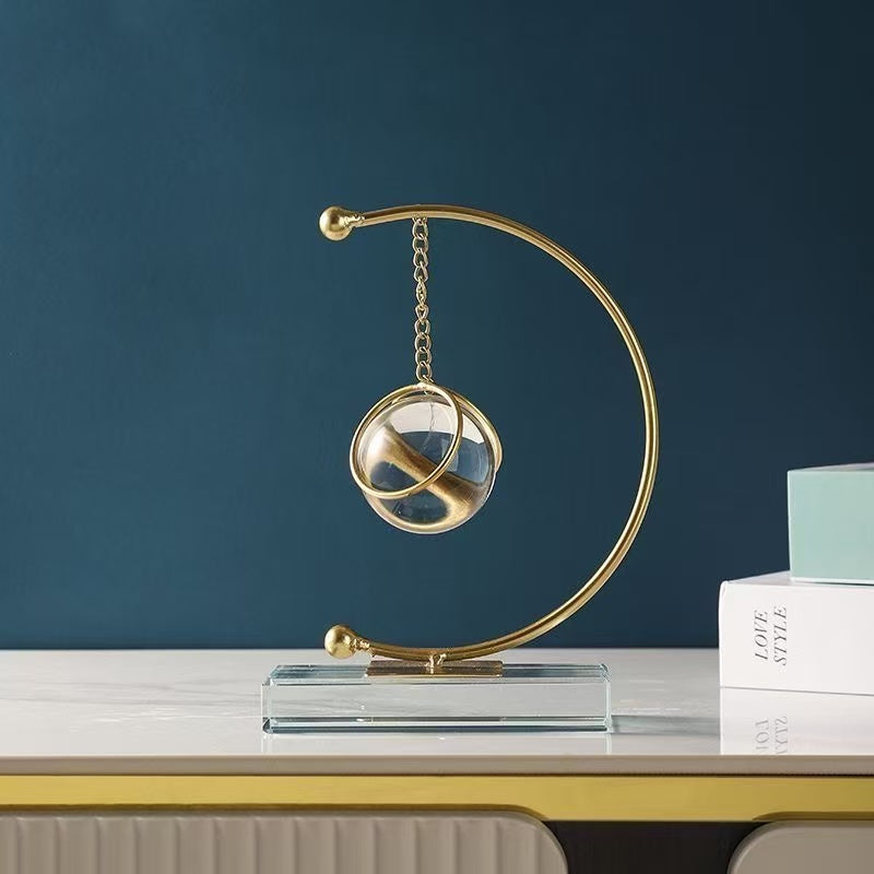 Modern Crystal Ball Ornament – Elegant Nordic Hanging Decor for Home, Office, or Dining Room Display