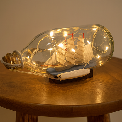 Ship in a Bottle LED Night Lamp