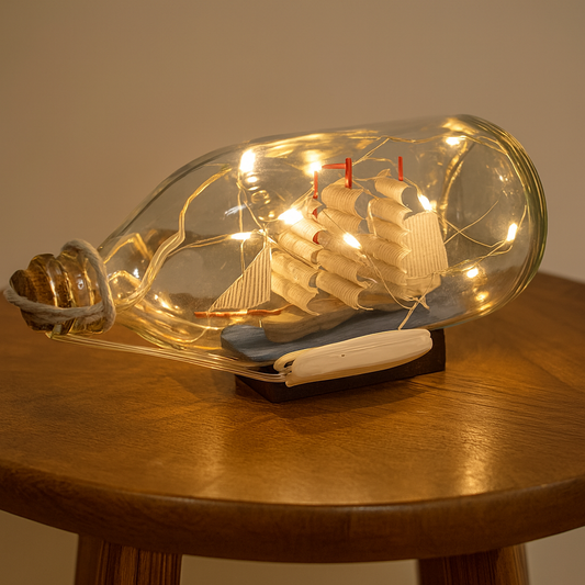 Ship in a Bottle LED Night Lamp
