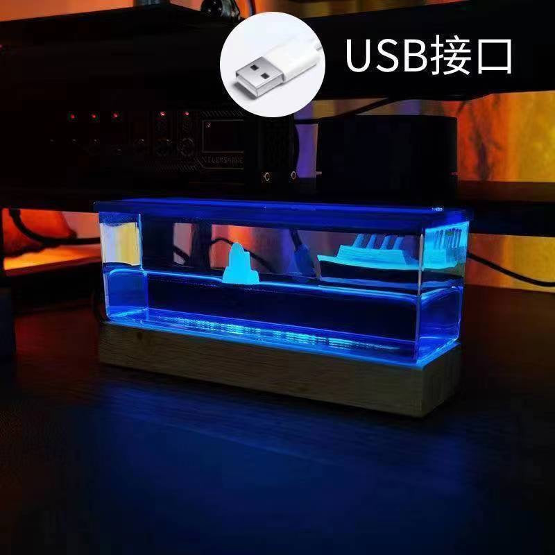 Black Pearl Pirate Ship in Drifting Bottle – Creative Resin Ocean Ornament