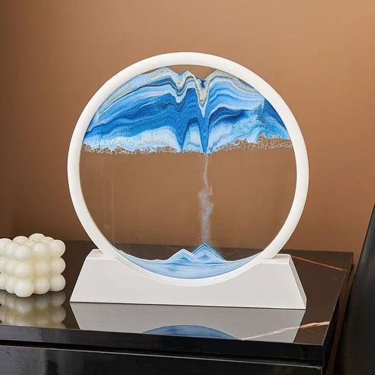 3D Moving Sand Art Sculpture – Dynamic Flowing Sand Frame for Home & Office Decor