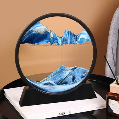 3D Moving Sand Art Sculpture – Dynamic Flowing Sand Frame for Home & Office Decor