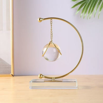 Modern Crystal Ball Ornament – Elegant Nordic Hanging Decor for Home, Office, or Dining Room Display