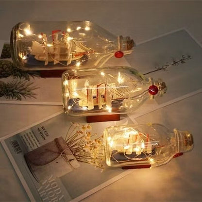 Ship in a Bottle LED Night Lamp