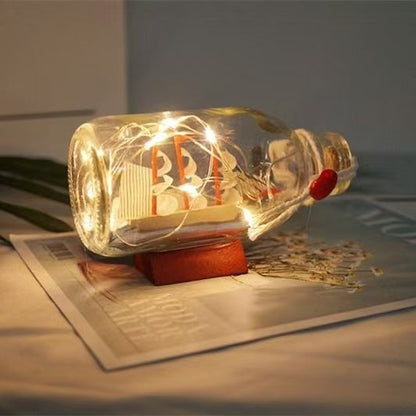 Ship in a Bottle LED Night Lamp