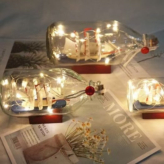 Ship in a Bottle LED Night Lamp